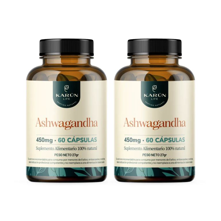 Pack x2 Ashwagandha 120 capsulas Karun Life