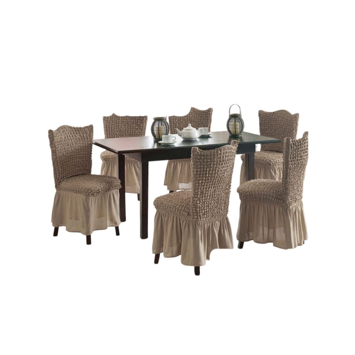 GENERICO - Fundas Sillas Turcas - Pack de 6 Unds T8