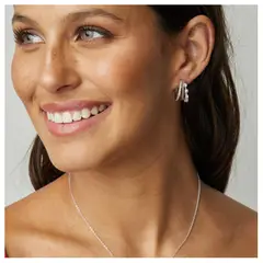 BOAZ JOYAS - ARGOLLAS ELLIS BAÑADAS EN ORO BLANCO
