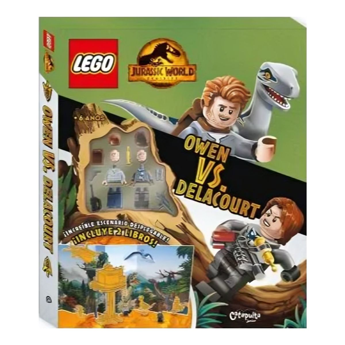 TOP10BOOKS - LIBRO Lego Landscape Jurassic World: Owen Vs. Delacourt - RECLASIFICAR