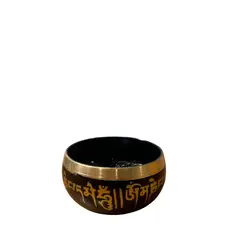GENERAC - Juego de cuencos tibetanos de bronce, tono puro 10 cm negro