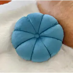 DEKOHOME - Cojín modelo Flor Turquesa