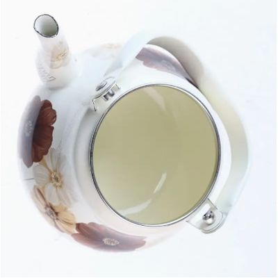 Imagen 2 del producto TETERA DE 2 LITROS ENLOZADA ESMALTADA DISEÑO CLASICO FLOR CAFE