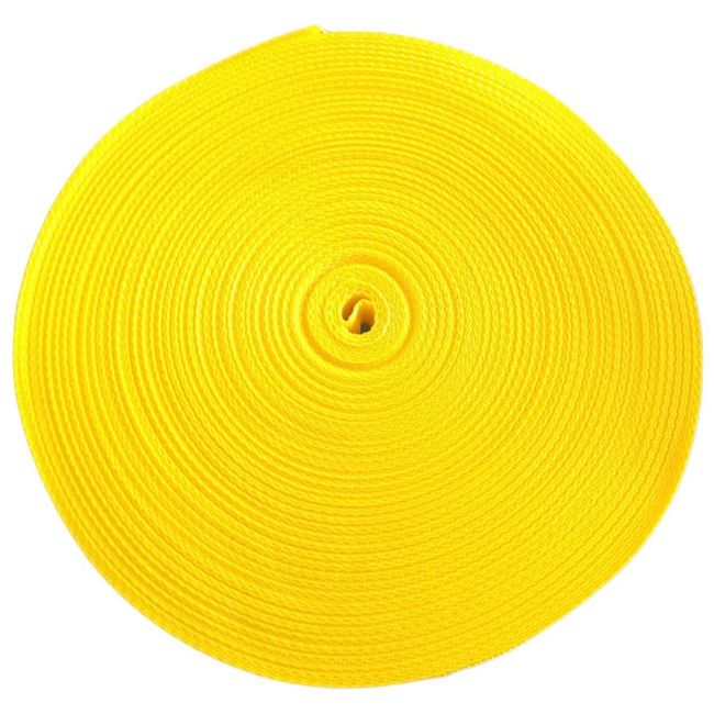 GENERICO - Huincha de mochila de 25mm rollo de 10 metros amarillo