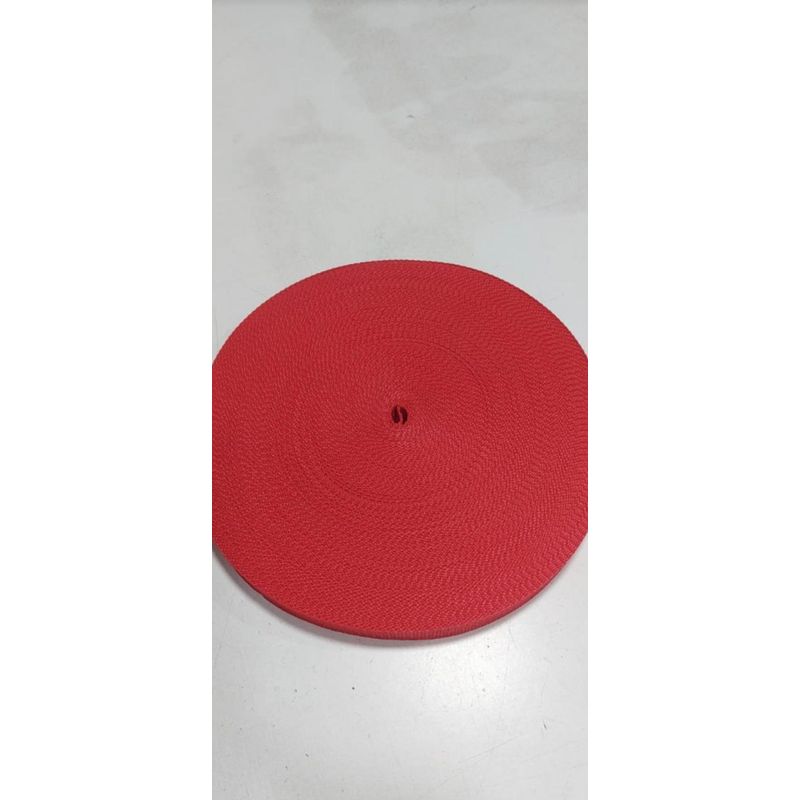 GENERICO - Huincha de mochila de 25mm rollo de 10 metros rojo