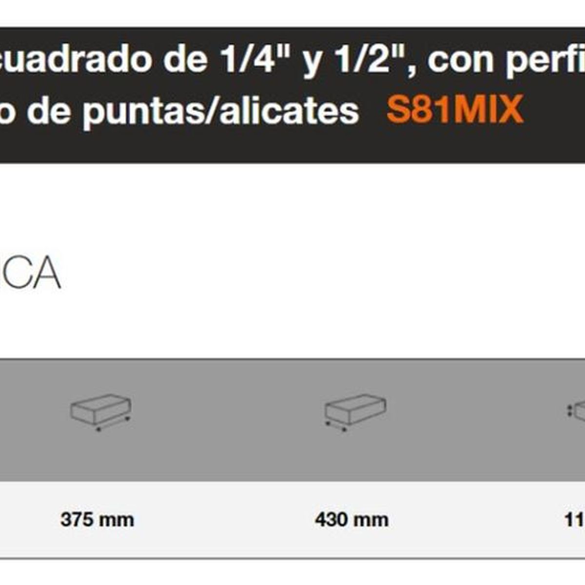 BAHCO - Juego 80 Herramientas Llaves Y Dados 14 Y 12 S81mix Bahco