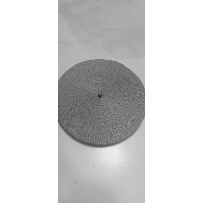 GENERICO - Huincha de mochila de 25mm rollo de 10 metros gris