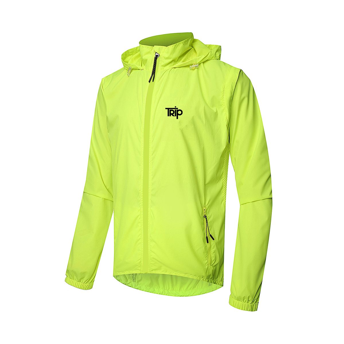 TRIP - CORTAVIENTO TRIP FLOW NEON MANGA DESMONTABLE - TALLA S
