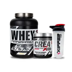 KIFFER - PACK PROTEÍNA WHEY PERFORMANCE + CREAX 400 + SHAKER - VAINILLA