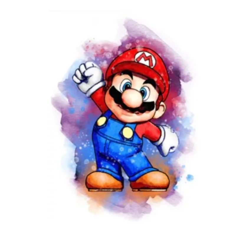 GENERICO - Kit Diamond Painting Pintura De Diamante - Mario Color
