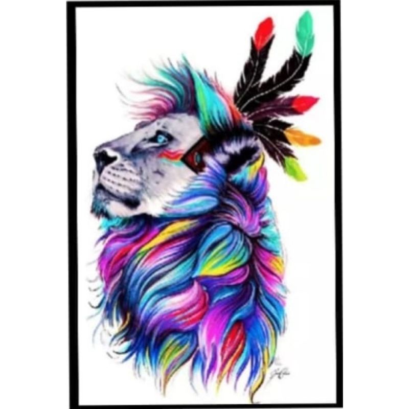 GENERICO - Kit Diamond Painting Pintura De Diamante - Leon 36