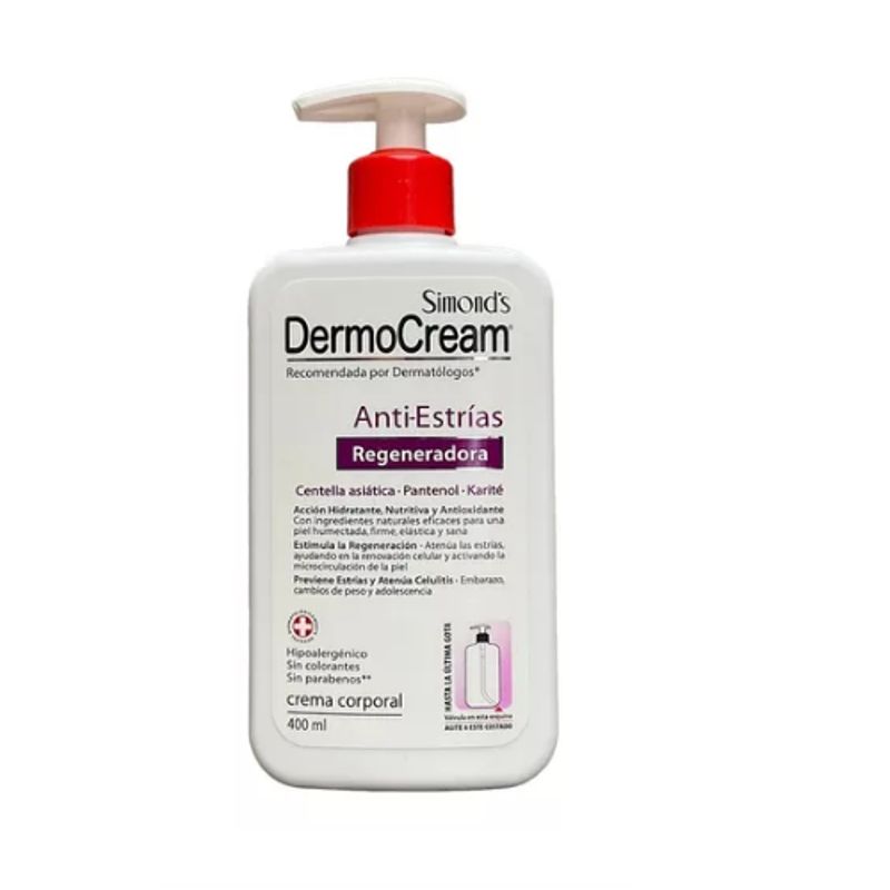 SIMONDS - Crema Dermocream Anti Estrías Centella Asiática Y Pantenol