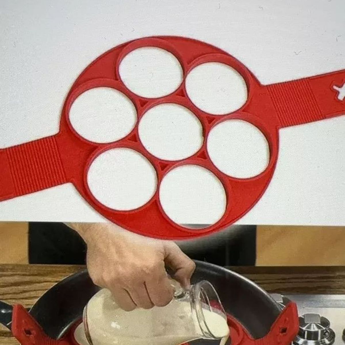 SHOP EHOME BAG - Molde 7 Unidades Para Panqueques Queques De Silicona Huevos