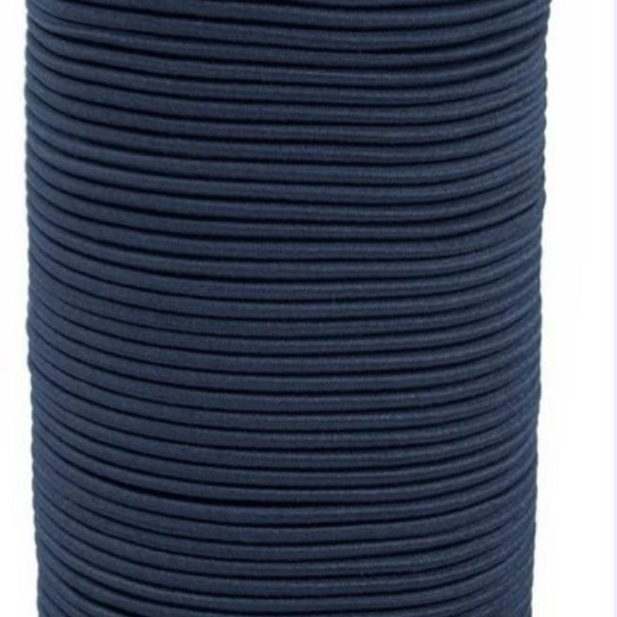 GENERICO - cordon elastico cola de raton 3mm de diametro rollo 50mts azul marino