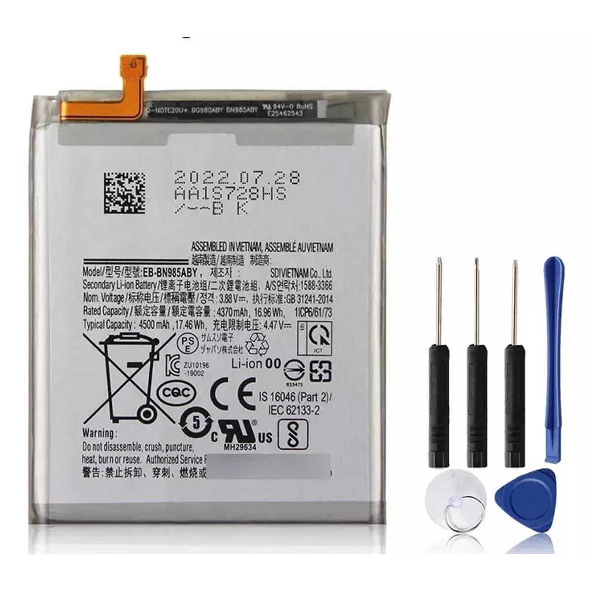 GENERICO - Bateria Nueva + Kit Herramientas Para Samsung Note 20 Ultra