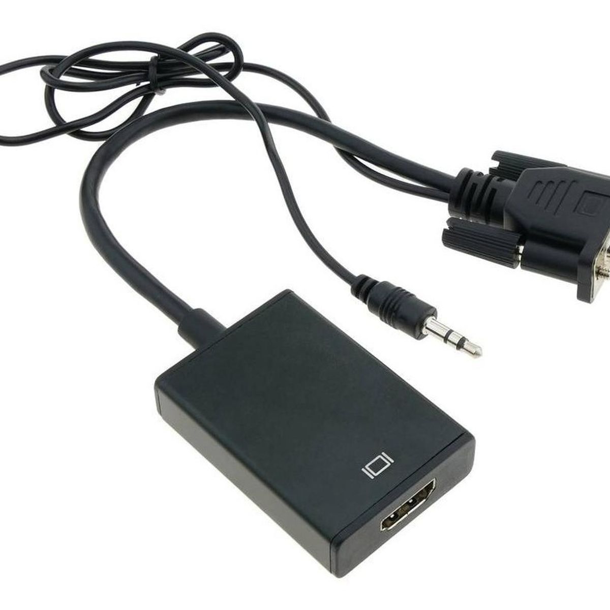 GEN - Adaptador Conversor Vga A Hdmi Convertidor Con Audio