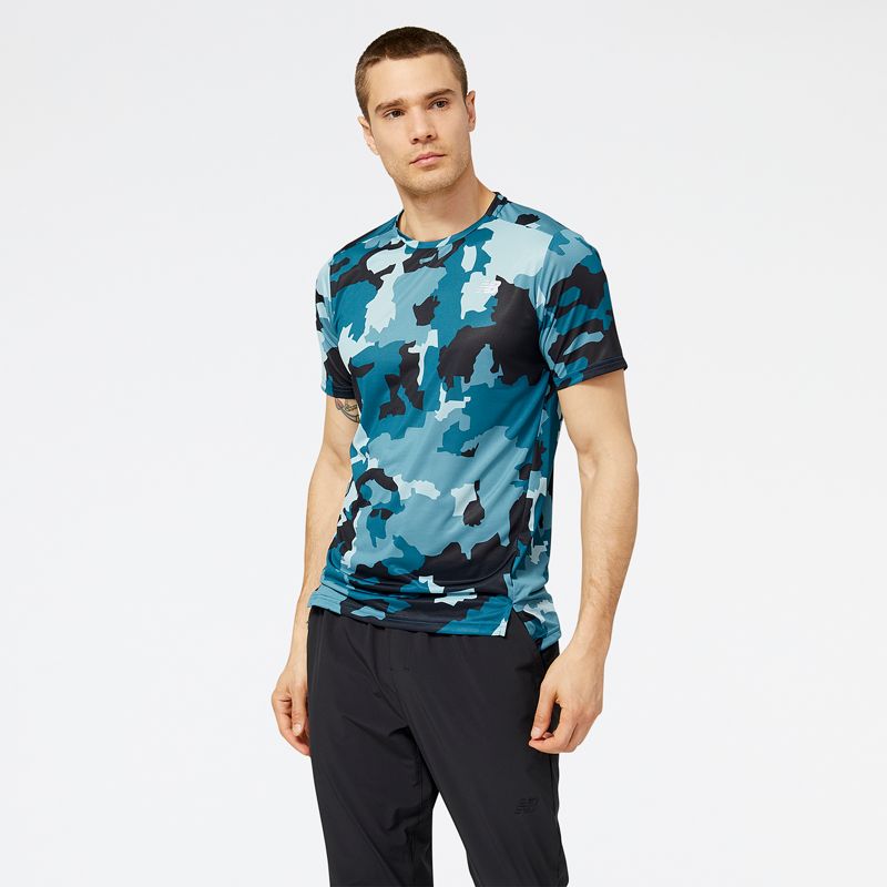 NEW BALANCE - Polera Running Hombre New Balance Printed Accelerate Bicolor