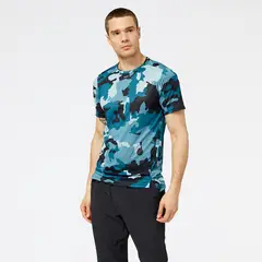 NEW BALANCE - Polera Running Hombre Printed Accelerate Bicolor