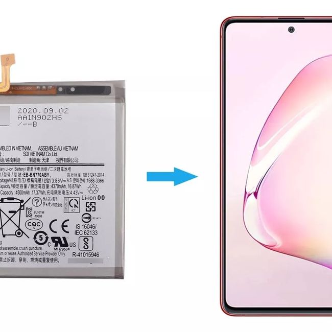 GENERICO - Bateria Para Samsung Note 10 Lite + Kit Herramientas