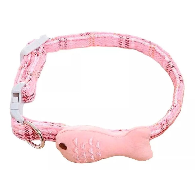 GENERICO - Collar De Algodon Para Mascotas Pequeñas Gato Perro Rosado
