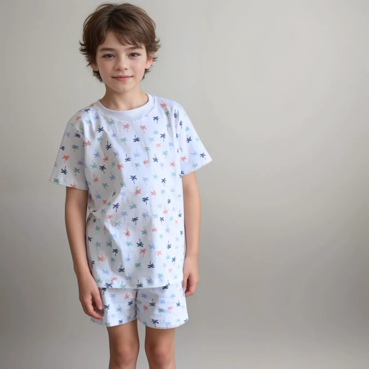 SIMPLY B - Pijama corto palmeras niño
