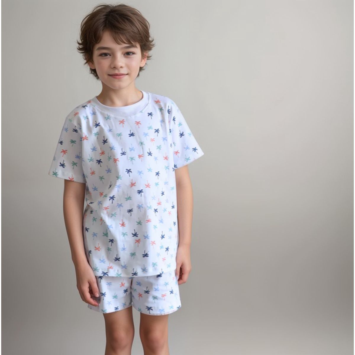 SIMPLY B - Pijama corto palmeras niño