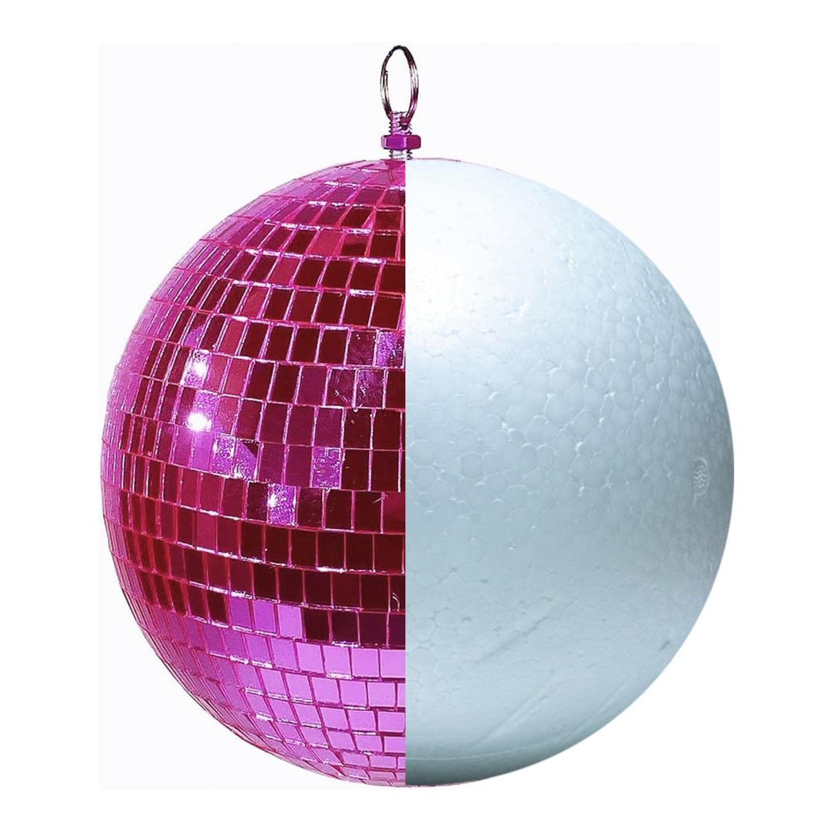 MEKSE - BOLA ESPEJO ROSADA 8 PULGADAS SL-50/ 8" MEKSE