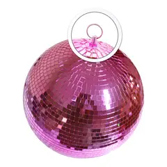 MEKSE - BOLA ESPEJO ROSADA 14 PULGADAS SL-50/ 14"