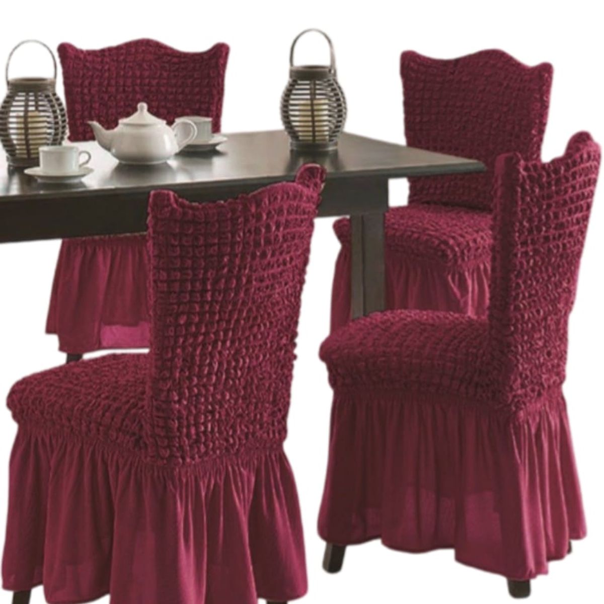 GENERICO - Fundas Sillas Turcas - Pack de 6 Unds T5