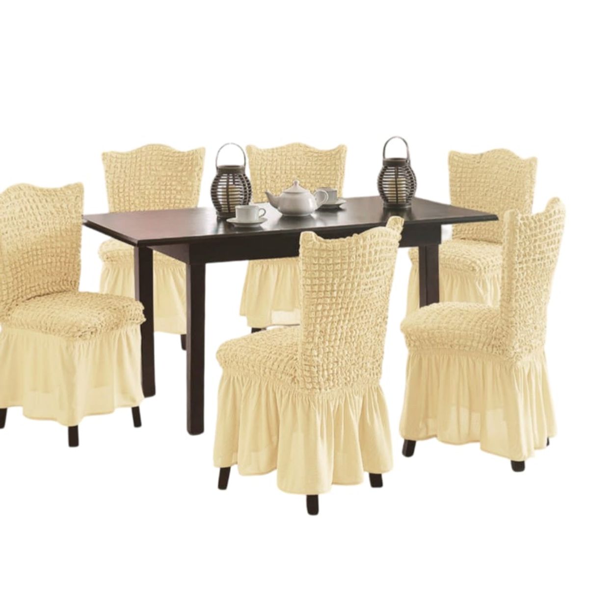 GENERICO - Fundas Sillas Turcas - Pack de 6 Unds T3