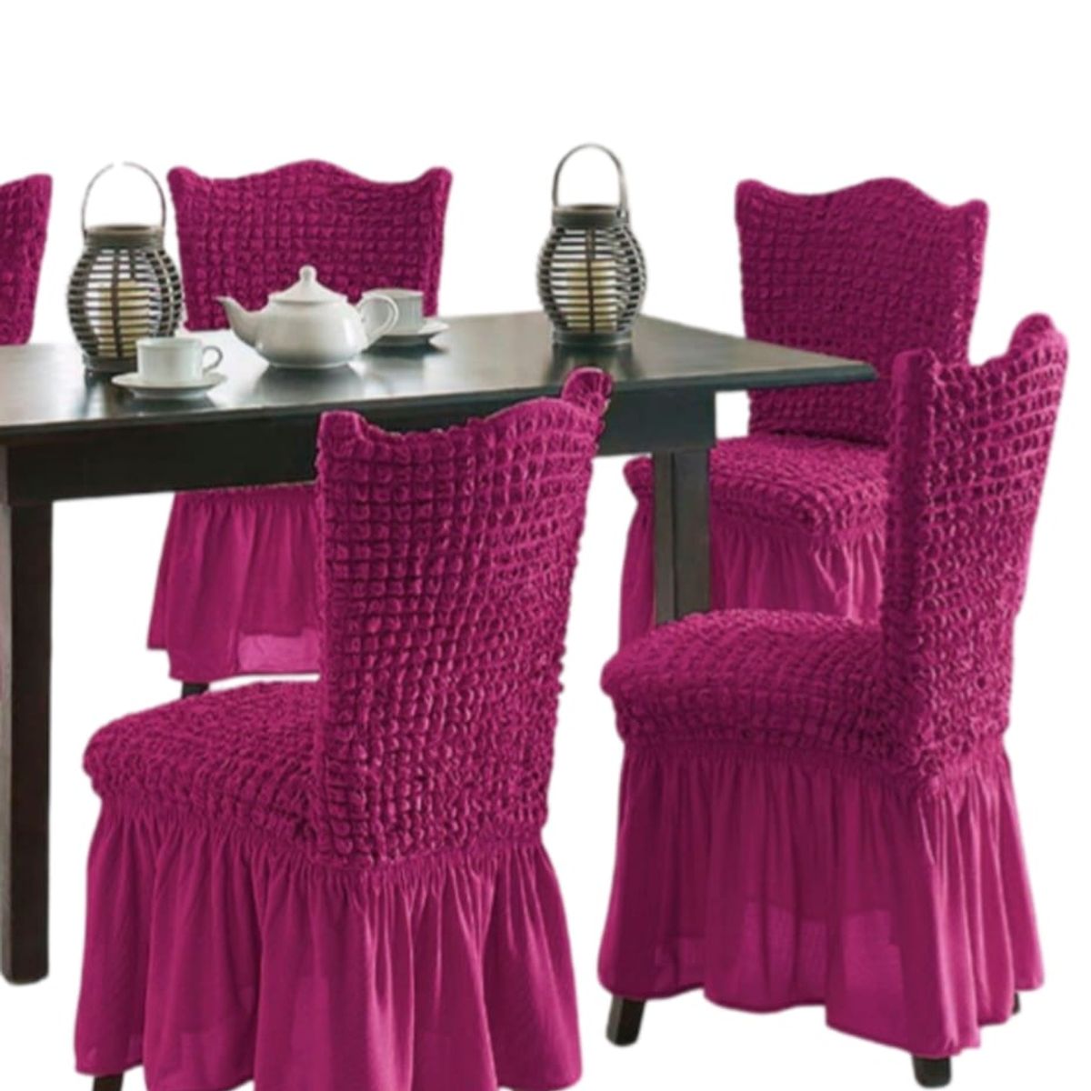 GENERICO - Fundas Sillas Turcas - Pack de 6 Unds T9