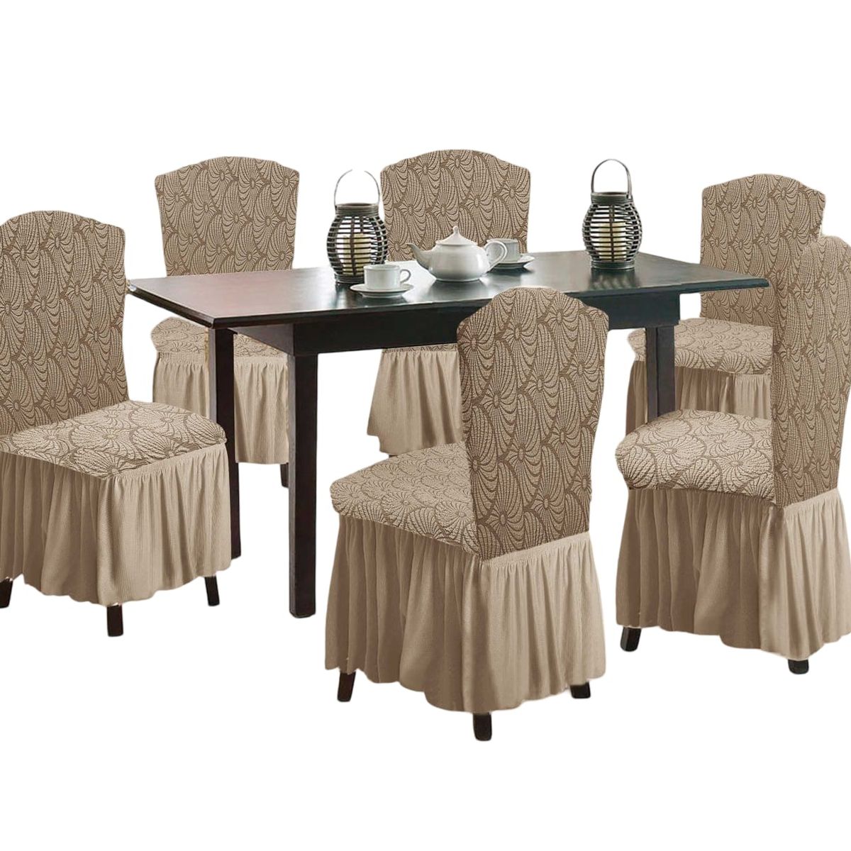 GENERICO - Fundas 3D para Sillas Turcas - Pack de 6 F12