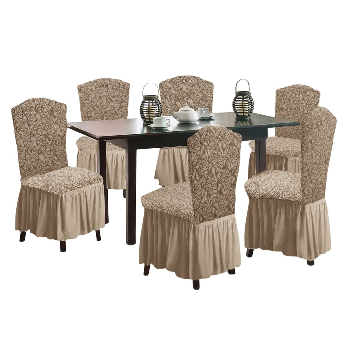 GENERICO - Fundas 3D para Sillas Turcas - Pack de 6 F12