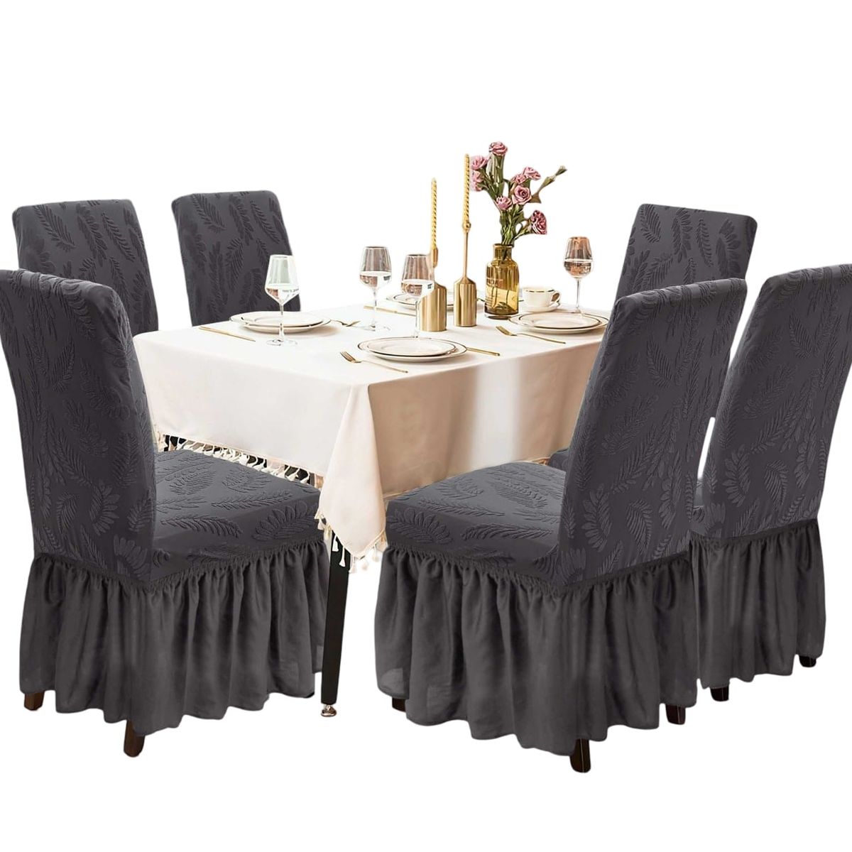 GENERICO - Fundas Sillas Turcas Diseñadas - Pack 6 D4