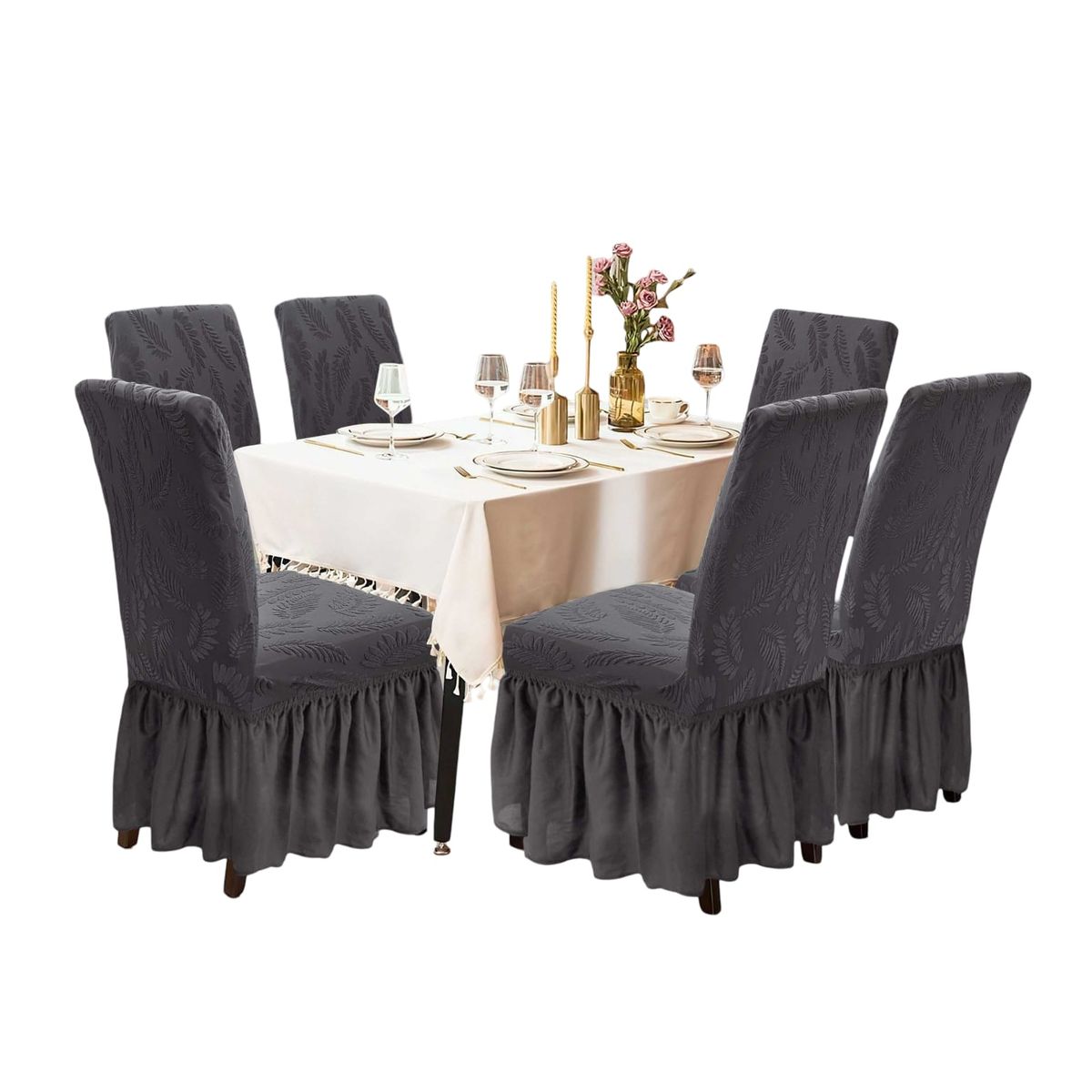 GENERICO - Fundas Sillas Turcas Diseñadas - Pack 6 D4