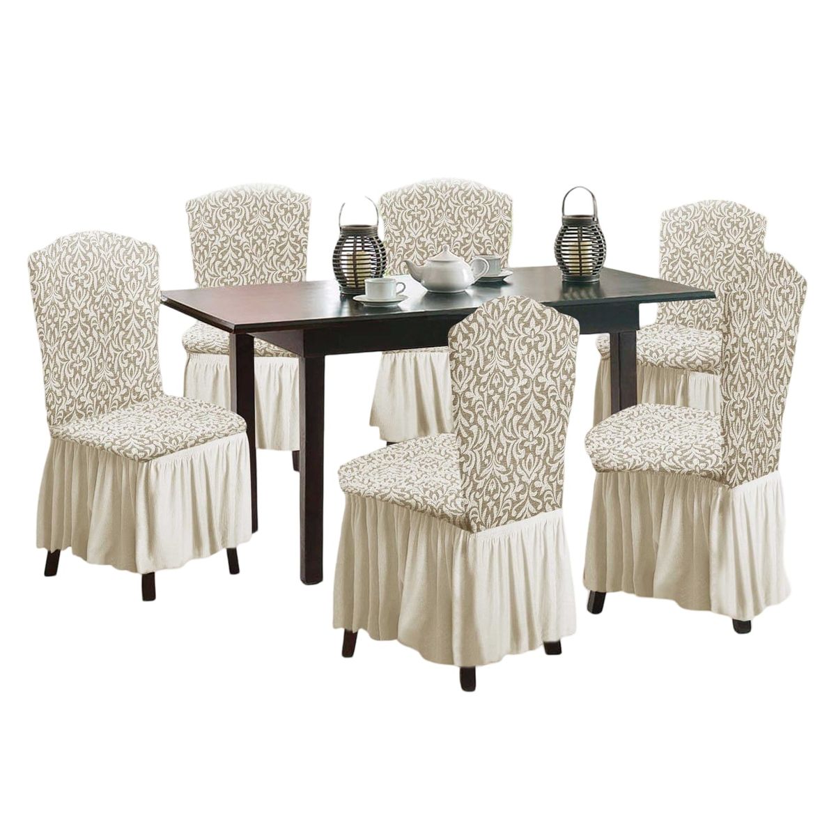 GENERICO - Fundas 3D para Sillas Turcas - Pack de 6 F1