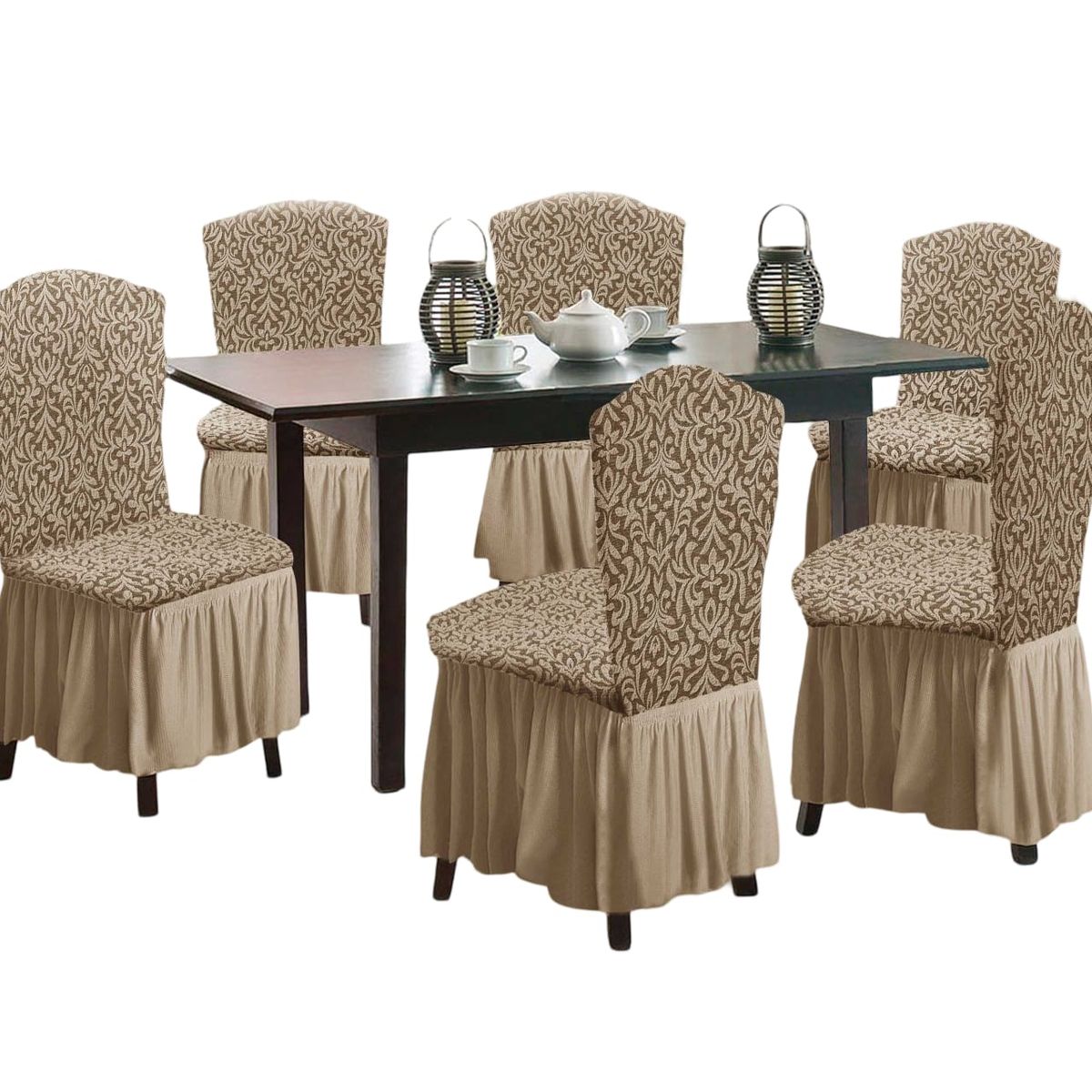 GENERICO - Fundas 3D para Sillas Turcas - Pack de 6 F3