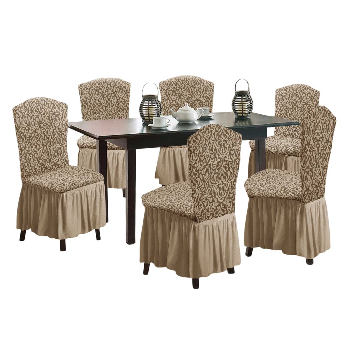 GENERICO - Fundas 3D para Sillas Turcas - Pack de 6 F3