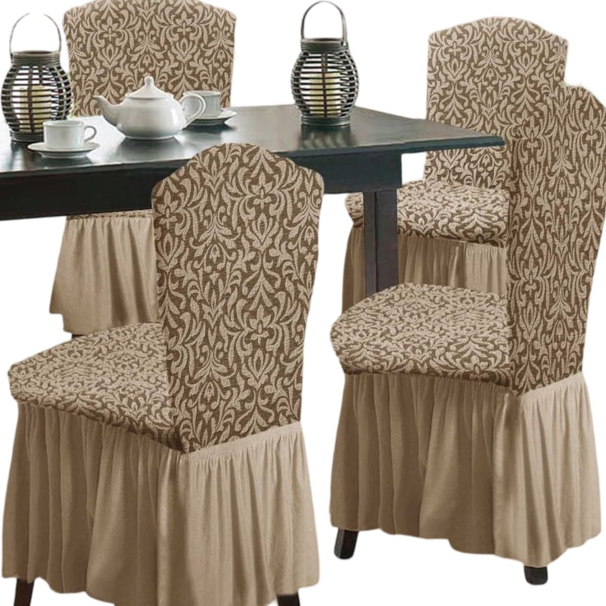 GENERICO - Fundas 3D para Sillas Turcas - Pack de 6 F3