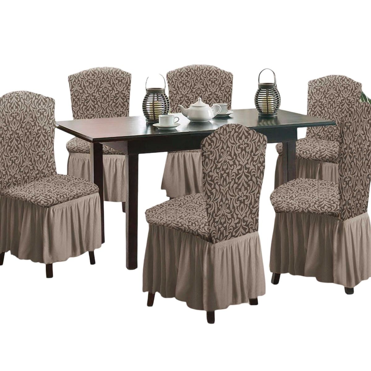 GENERICO - Fundas 3D para Sillas Turcas - Pack de 6 F4