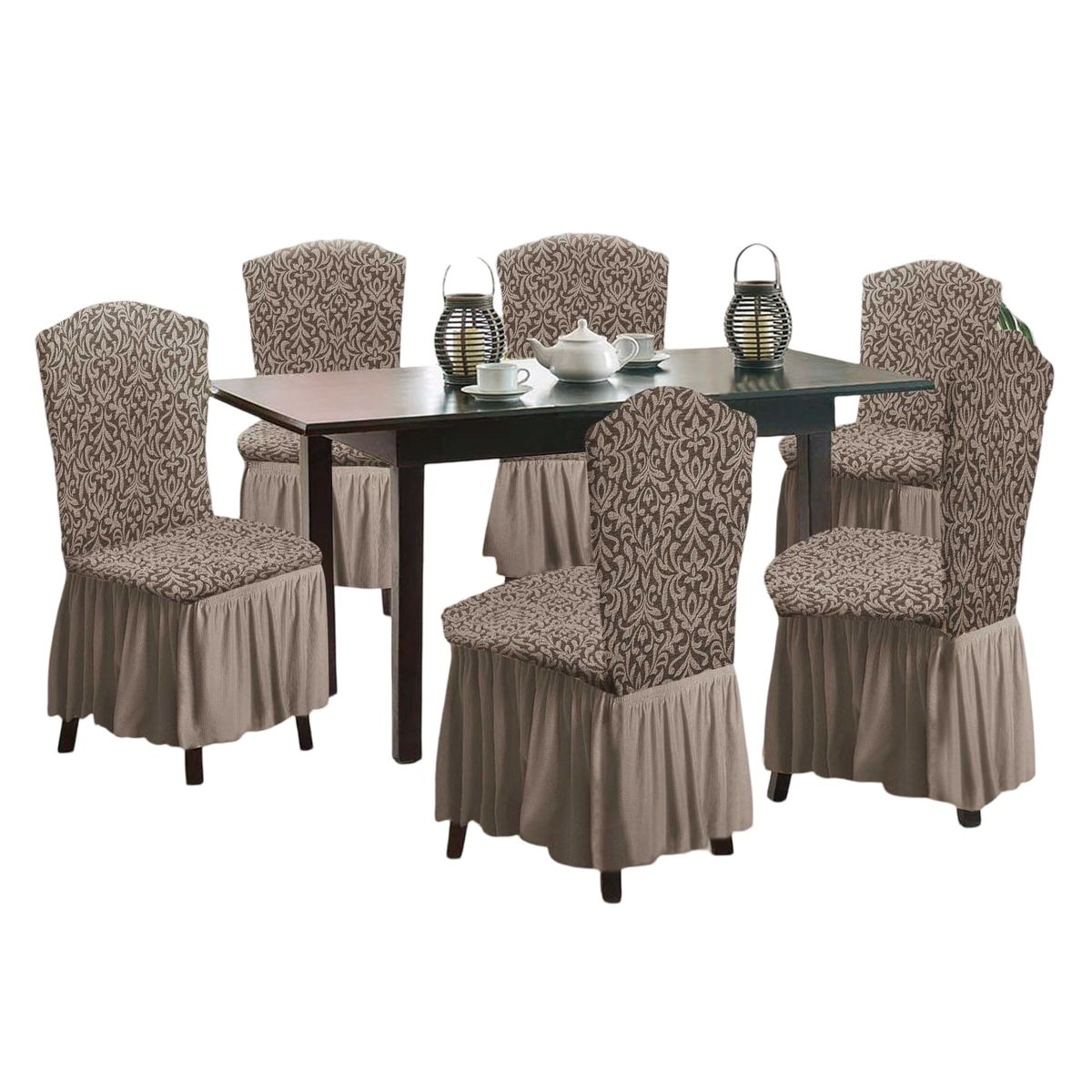 GENERICO - Fundas 3D para Sillas Turcas - Pack de 6 F4