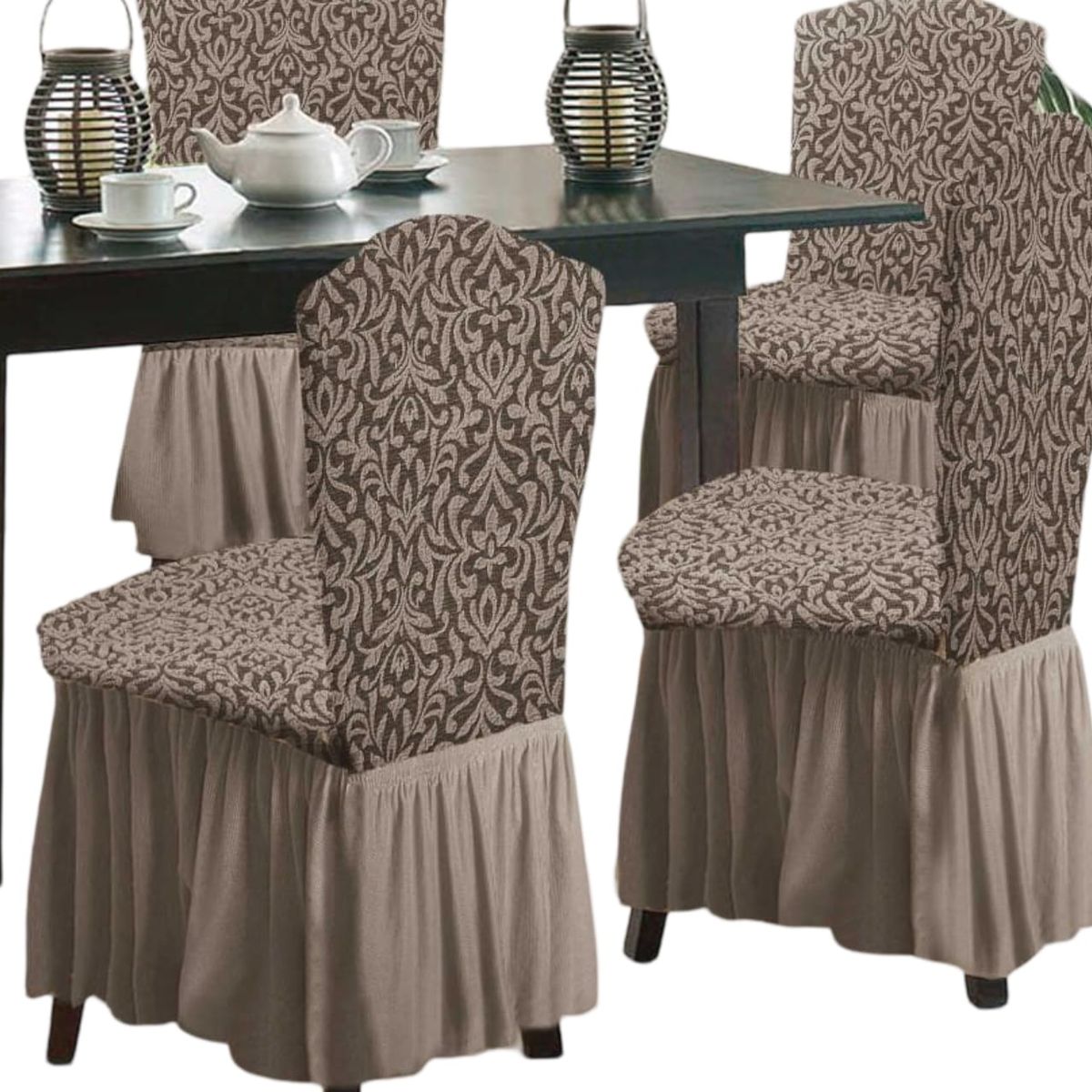 GENERICO - Fundas 3D para Sillas Turcas - Pack de 6 F4