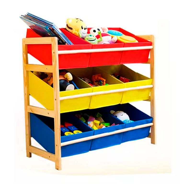 Estante Infantil Organizador De Juguetes Repisa 64x285x60cm