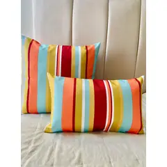 TODOHOGAR SANTIAGO DE CHILE - Set de 2 cojines estampados impermeables 45x45cm y 30x50cm - fce11
