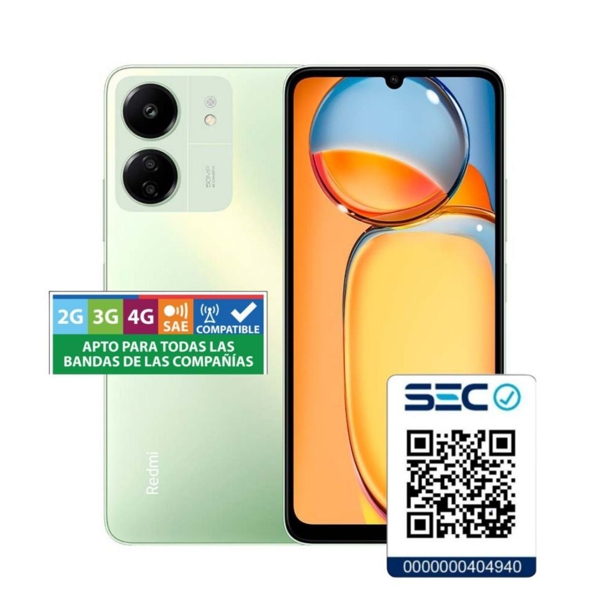 XIAOMI - Xiaomi Redmi 13C 4GB + 256GB Verde