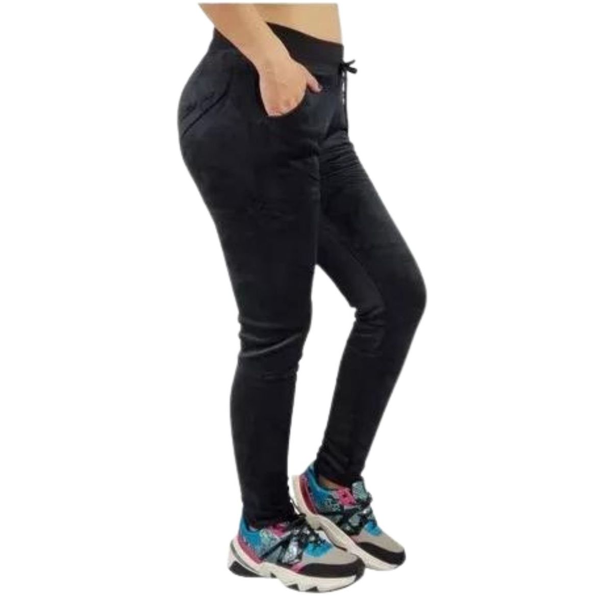 LIKE SHOP - Pantalón Calza Invierno Plush Forro Piel Bolsillos 465