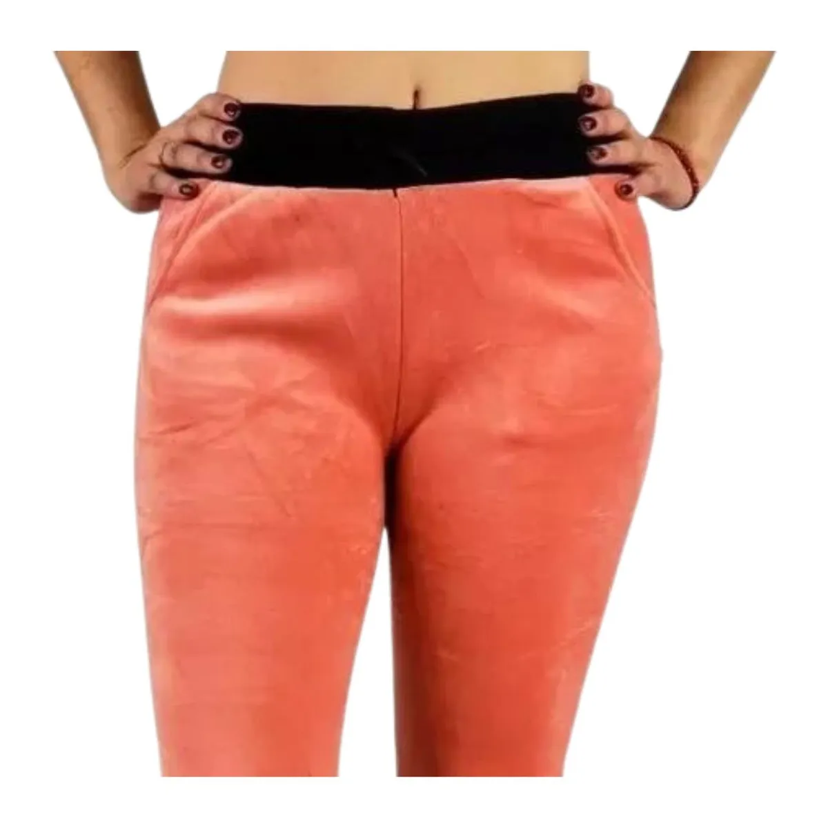 LIKE SHOP - Pantalón Calza Invierno Plush Forro Piel Bolsillos 465