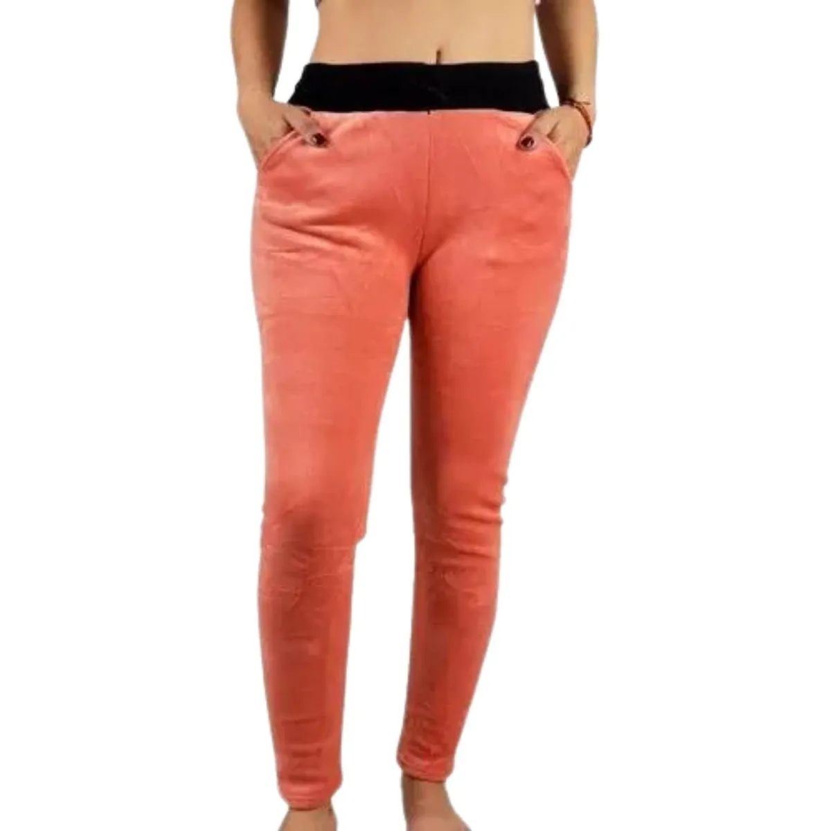 LIKE SHOP - Pantalón Calza Invierno Plush Forro Piel Bolsillos 465