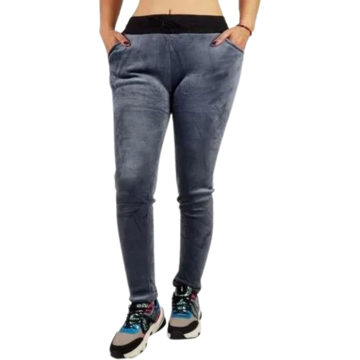 LIKE SHOP - Pantalón Calza Invierno Plush Forro Piel Bolsillos 465