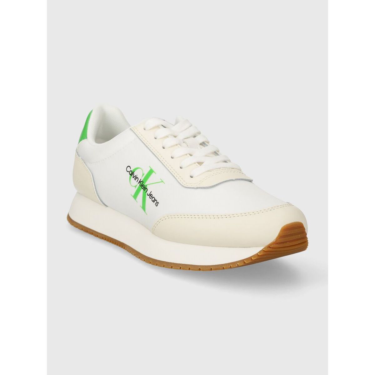 CALVIN KLEIN - Zapatillas Runner Low Lace Mix Blanco Calvin Klein